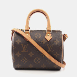 Louis Vuitton: Коричневая сумка через плечо  Speedy