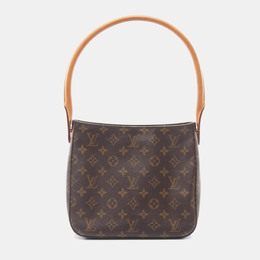 Louis Vuitton: Коричневая сумка  Looping