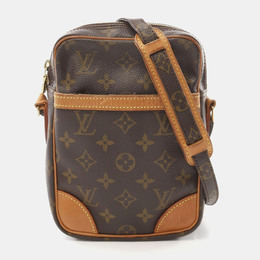 Louis Vuitton: Коричневая сумка через плечо 