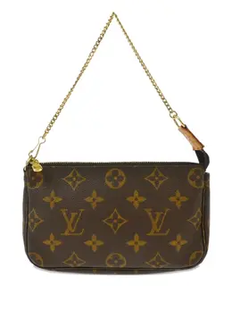 Louis Vuitton Pre-Owned: Коричневый клатч 