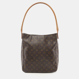 Louis Vuitton: Коричневая сумка  Looping