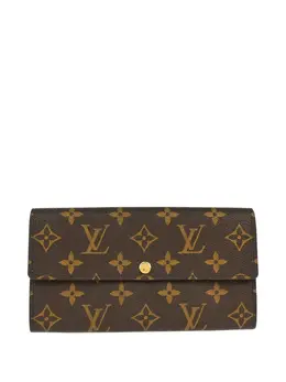 Louis Vuitton Pre-Owned: Коричневый кошелёк 