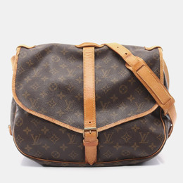 Louis Vuitton: Коричневая сумка через плечо 