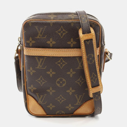 Louis Vuitton: Коричневая сумка через плечо 