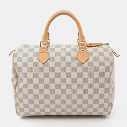 Louis Vuitton: Белая сумка  Speedy 30