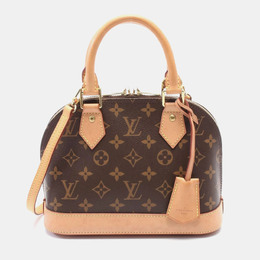 Louis Vuitton: Коричневая сумка через плечо  Alma BB