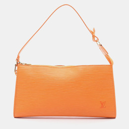 Louis Vuitton: Оранжевая сумка  Pochette Accessoires