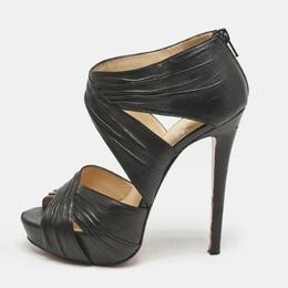 Christian Louboutin: Чёрные сандалии 