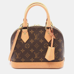 Louis Vuitton: Коричневая сумка через плечо  Alma BB