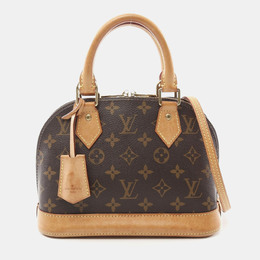 Louis Vuitton: Коричневая сумка через плечо  Alma BB