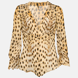 Roberto Cavalli: Коричневая блуза 