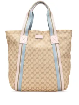 Gucci Pre-Owned: Коричневая сумка-шоппер 