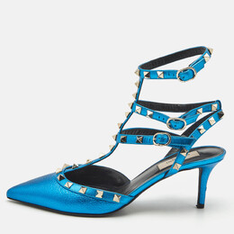 Valentino: Голубые туфли  Rockstud