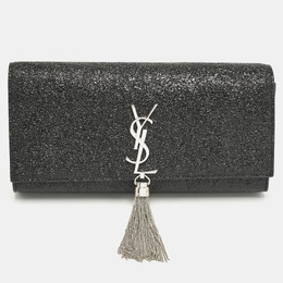 Saint Laurent Paris: Чёрный клатч 