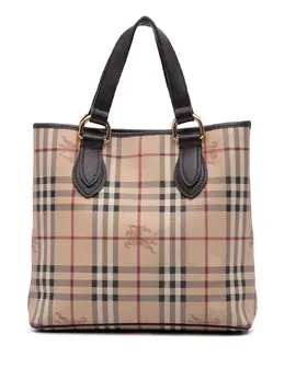 Burberry Pre-Owned: Коричневая сумка-шоппер 