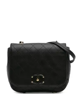 CHANEL Pre-Owned: Чёрная сумка через плечо 