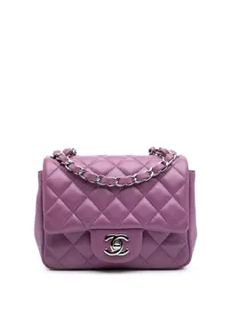 CHANEL Pre-Owned: Фиолетовая сумка через плечо 