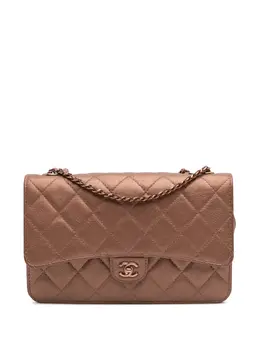 CHANEL Pre-Owned: Коричневый кошелёк 