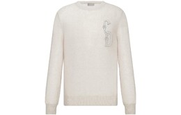 Dior: Белый свитер 