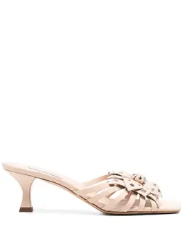 Casadei: Бежевые сандалии  Floral