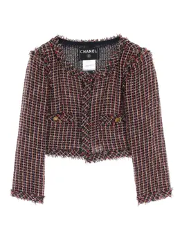 CHANEL Pre-Owned: Твидовая куртка 