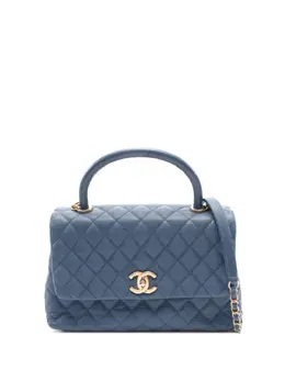 CHANEL Pre-Owned: Голубая сумка 