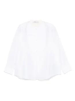 Carven: Атласная рубашка 