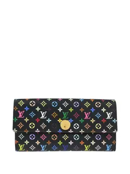 Louis Vuitton Pre-Owned: Чёрный кошелёк 