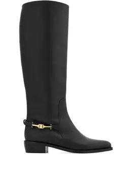 Ferragamo: Чёрные сапоги 