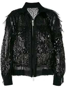 Sacai: Куртка с блёстками 