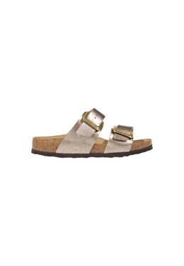Birkenstock: Серебристые сандалии 