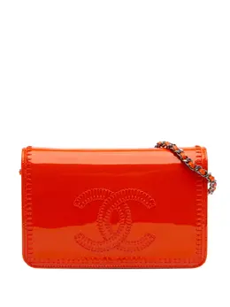 CHANEL Pre-Owned: Оранжевый кошелёк 