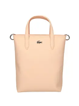 Lacoste: Серебристая сумка-шоппер 