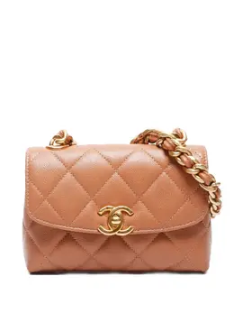 CHANEL Pre-Owned: Коричневая сумка 