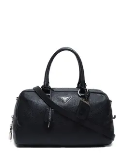 Prada Pre-Owned: Чёрная сумка-шоппер 