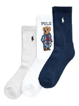 Polo Ralph Lauren: Голубые носки 