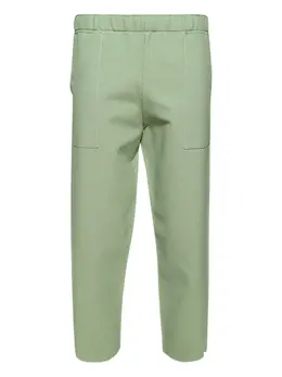 Homme Plissé Issey Miyake: Зелёные брюки 