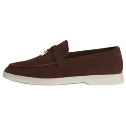 Loro Piana: Тёмные мокасины 