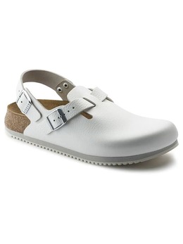 Birkenstock: Белые сабо 