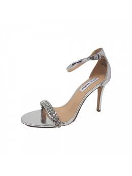Steve Madden: Серебристые сандалии 