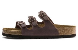 Birkenstock: Коричневые шлёпанцы 