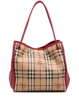Burberry Pre-Owned: Коричневая сумка-шоппер 