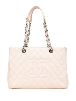 CHANEL Pre-Owned: Коричневая сумка-шоппер 