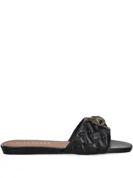 Kurt Geiger London: Чёрные сандалии 