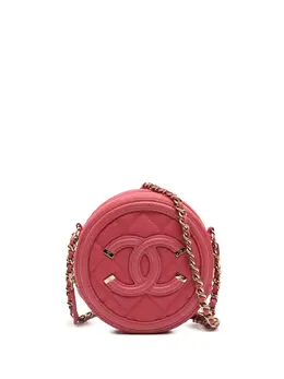 CHANEL Pre-Owned: Розовая сумка через плечо 