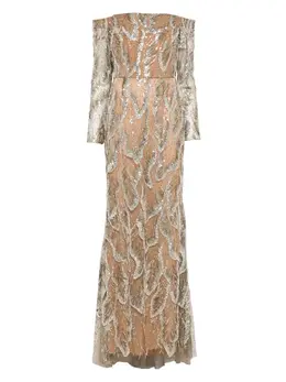 Elie Saab: Серебристое платье 