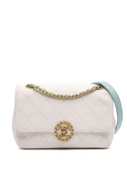 CHANEL Pre-Owned: Голубая сумка 