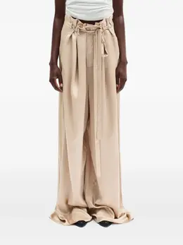 Ann Demeulemeester: Бежевые брюки 