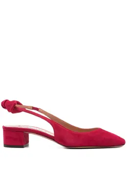 Aquazzura: Розовые туфли  Bow Tie