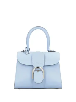 Delvaux: Голубая сумка-шоппер 